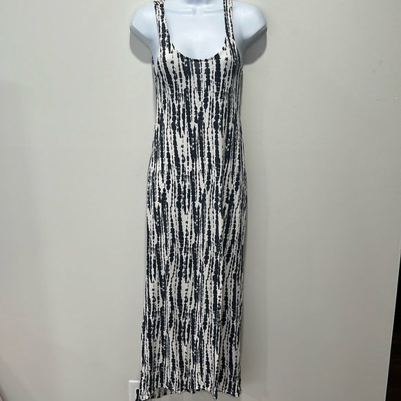 Navy & white maxi dress - Picture 1 of 4